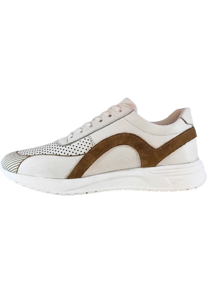 Erkek Hakiki Tabaka Deri El Yapımı Bağcıklı Üstü Delikli Sneakers Ayakkabı 25WM0313 indirimleri