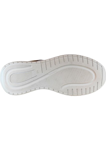 Erkek Hakiki Tabaka Deri El Yapımı Bağcıklı Üstü Delikli Sneakers Ayakkabı 25WM0313
