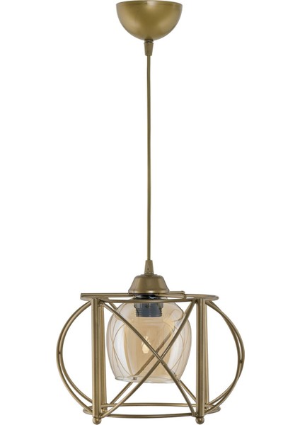 Şık Bal Rengi Camlı Eğik Sarkıt Avize, Modern ve Zarif Aydınlatma Heli modelleri