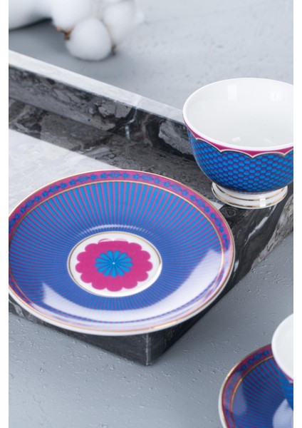 Çok Renkli 2 Kişilik Porselen Kahve Fincanı Takımı, 90 ml fiyatları