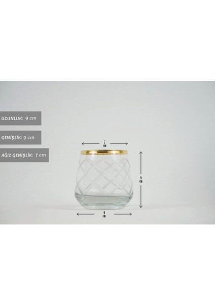 Altın Şeritli Kesme Polo Dekorlu Mini Kahve Yanı Su Bardağı 6'lı 115 cc fiyatları