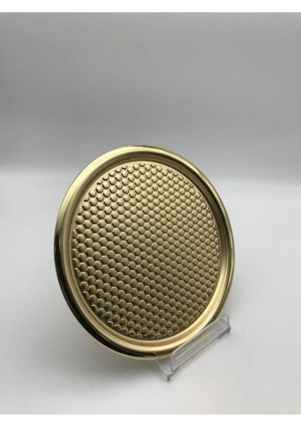 6'lı Yuvarlak Altın Desenli Sunum Tepsisi, 23 Cm, Dekoratif ve Servis Için Uygun fiyatları