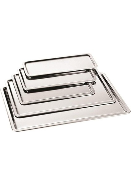 Şık Metalik Pastane Tepsi 48X34CM, No5, Dayanıklı ve Kullanışlı Tasarım fiyatları