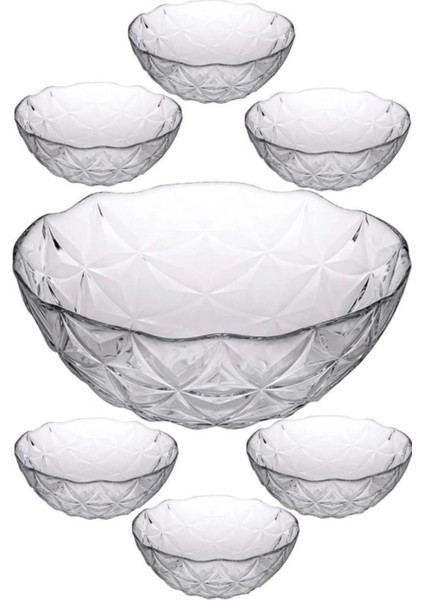 7'li Cam Kase Takımı, Estrella Serisi, Şık ve Zarif Tasarım, Kahverengi fiyatları