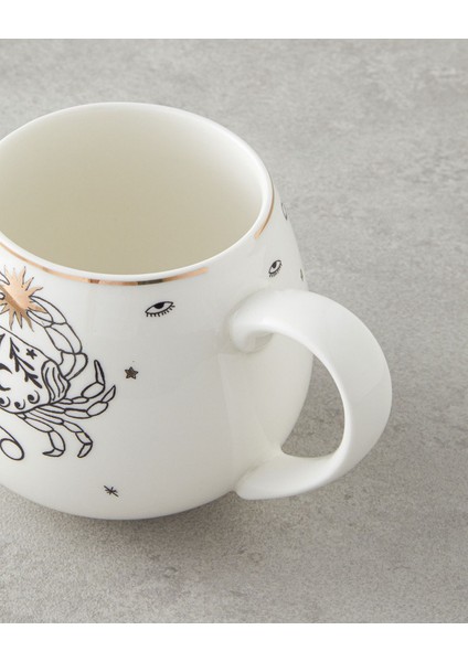 Şık 325 ml Siyah-Beyaz-Gold Seramik Kupa, Zarif ve Kullanışlı Tasarım fırsatları