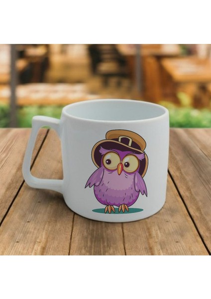 Baykuş Desenli Beyaz Fincan Takımı, Şık ve Kullanışlı, Hediye Için Uygun modelleri