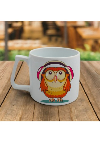 Baykuş Desenli Beyaz Fincan Takımı, Şık ve Kullanışlı, Hediye Için Uygun fırsatları