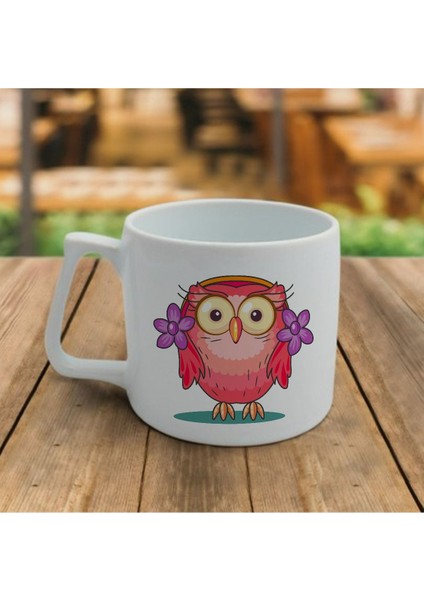 Baykuş Desenli Beyaz Fincan Takımı, Şık ve Kullanışlı, Hediye Için Uygun indirimleri