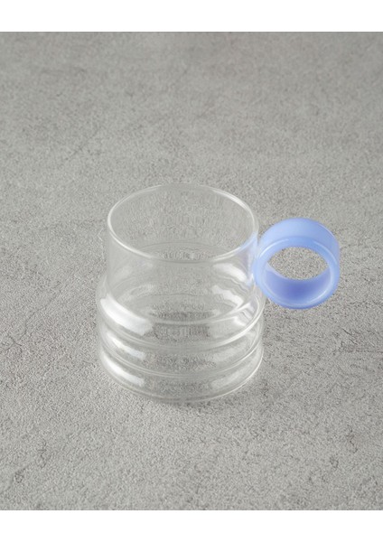 Mavi ve Ekru Borosilkat Cam Kupa, Şık ve Dayanıklı Içecek Bardağı fiyatları