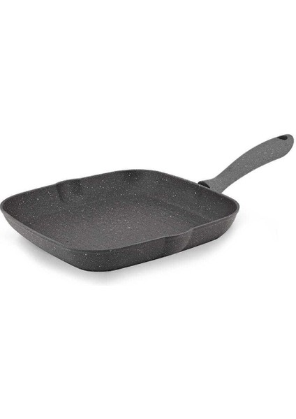 28 cm Granit Grill Tava, Dayanıklı ve Şık Mutfak Gereci