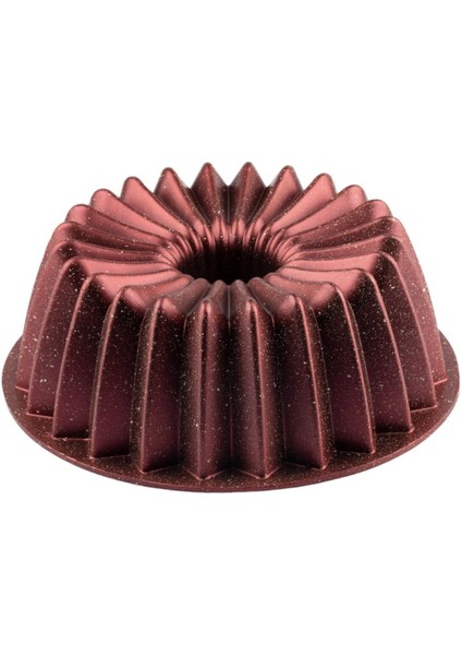 Döküm Granit Kek Kalıbı, Kırmızı Brillant, Dayanıklı ve Şık Tasarım