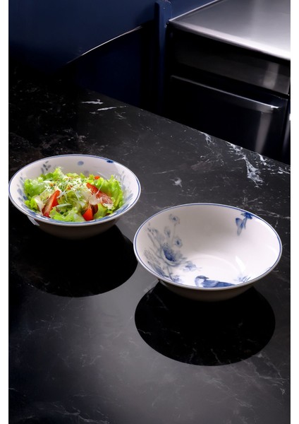 2'li 19 cm Beyaz Salata Kase Seti, Şık ve Kullanışlı Mutfak Aksesuarı