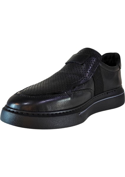 Erkek Hakiki Tabaka Deri Lastik Bantlı Sneakers Ayakkabı 25WM0301 fırsatları
