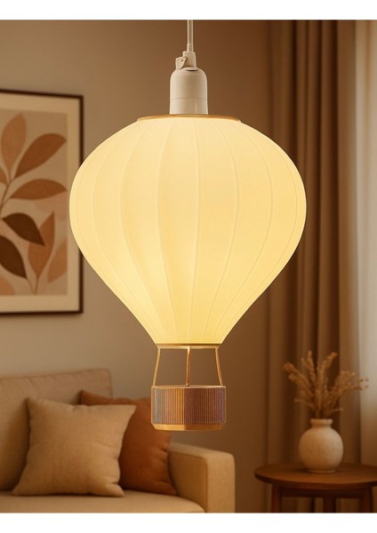 Beyaz Uçan Balon 3D Modern Dekoratif Sarkıt Aydınlatma