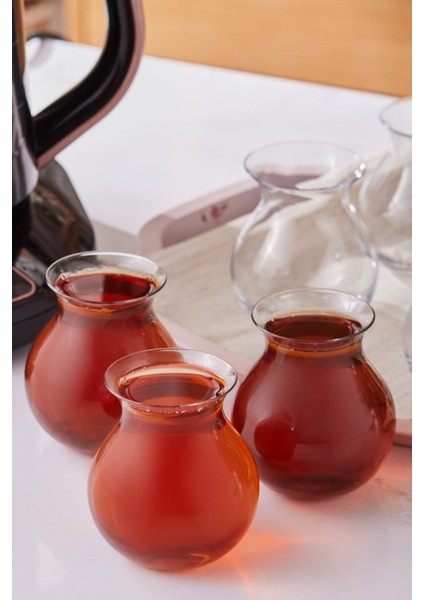 6'lı Tatlıcan Çay Bardağı Seti, 200 Ml, Beyaz, Şık ve Kullanışlı Tasarım fırsatları