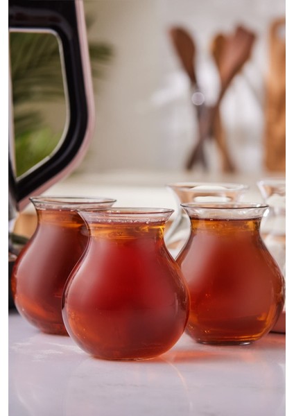 6'lı Tatlıcan Çay Bardağı Seti, 200 Ml, Beyaz, Şık ve Kullanışlı Tasarım indirimleri