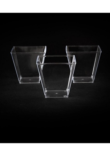 Turkuaz Şeffaf Akrilik Prizma Kase, Büyük Boy, 10 Adet Set fiyatları