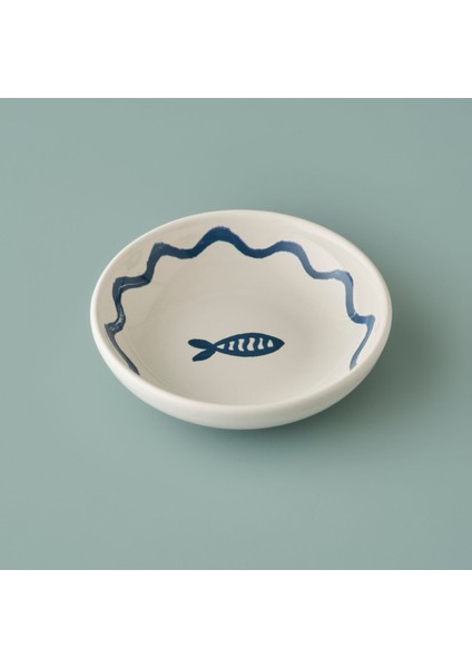 Mavi 13 cm Seramik Sunum Kasesi, Şık ve Kullanışlı Ev ve Davet Aksesuarı