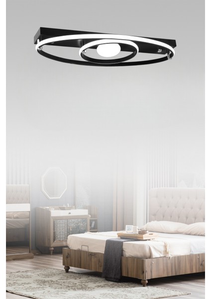 ESSLİGHT PARMA 60 CM PLAFONYER LED AVİZE 3 RENK IŞIK MODLU (BEYAZ SARI GÜN IŞIĞI) MODERN DEKORATİF AYDINLATMA modelleri