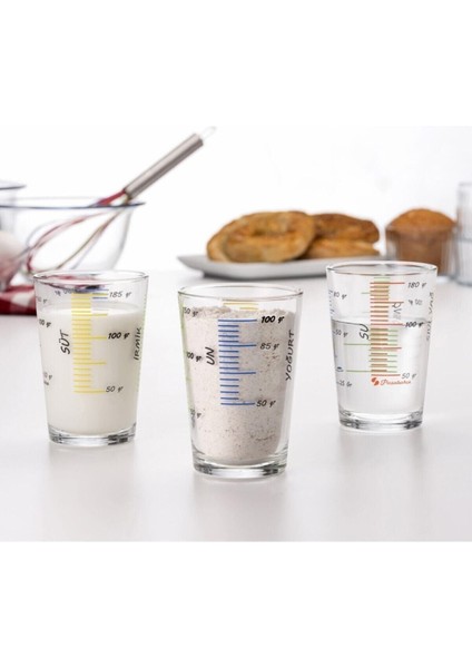 Beyaz 200 ml Ölçü Kabı Seti, Şık ve Pratik Kullanım Için Ideal modelleri