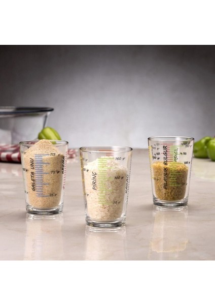 Beyaz 200 ml Ölçü Kabı Seti, Şık ve Pratik Kullanım Için Ideal fırsatları