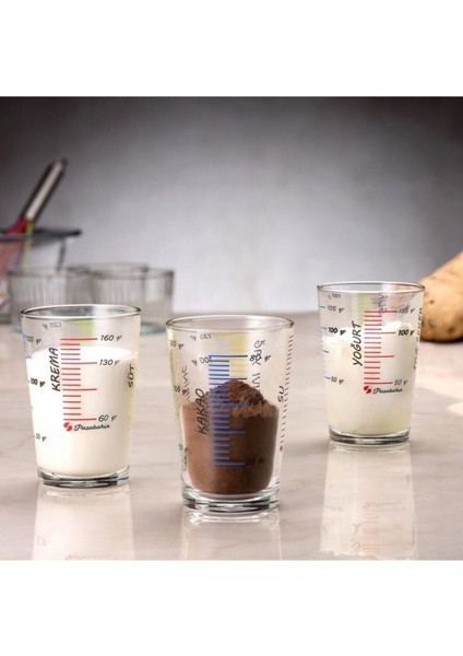 Beyaz 200 ml Ölçü Kabı Seti, Şık ve Pratik Kullanım Için Ideal indirimleri