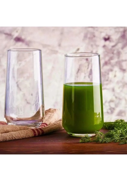 Şeffaf 470 cc 6'lı Meşrubat Bardağı Seti, Şık ve Kullanışlı Tasarım