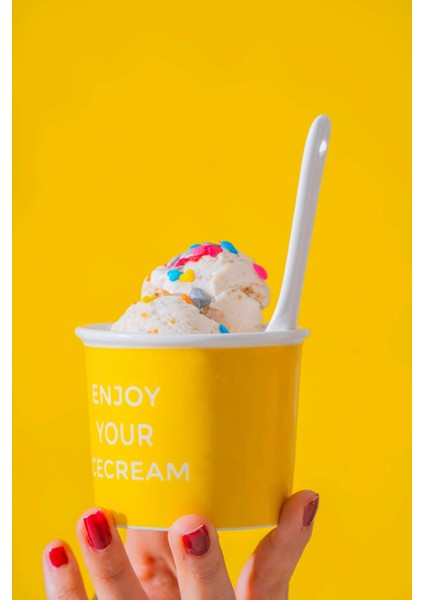 Renkli 4'lü Dondurma Kase Seti, 200 Ml, Şık ve Kullanışlı Tasarım indirimleri