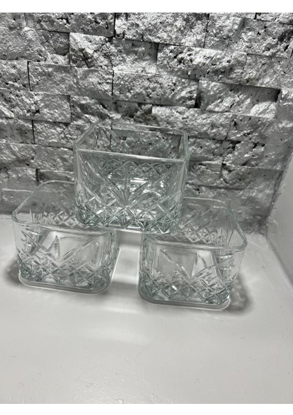 Kare Magnolia Tatlı ve Çerez Kasesi, 4'lü Set, Kahverengi, Şık ve Kullanışlı fiyatları