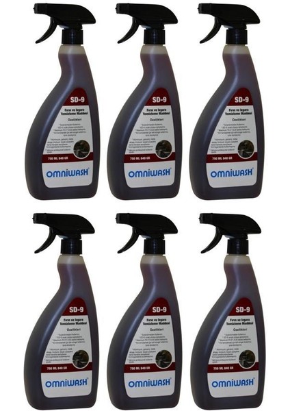 Sd-9 750ML Yağ Sökücü Fırın ve Izgara Temizleme Maddesi 6 Adet