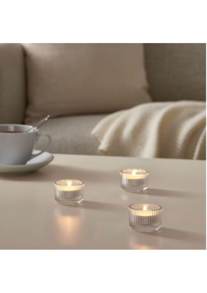 Saydam Cam 3.5cm Tealight Mumluk, Şık ve Hediye Dostu Tasarım fiyatları