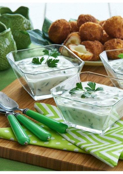 6'lı Kare Cam Kase Takımı, Beyaz, Şık ve Kullanışlı Ev Gereçleri