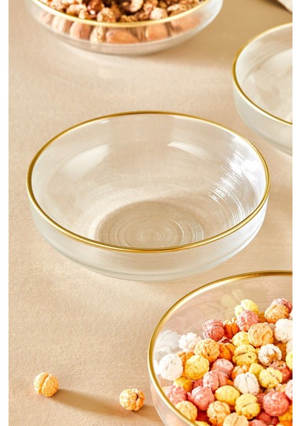 Turuncu 6'lı Cam Kase Seti, Salata, Çorba, Çerez Için Ideal, Şık ve Kullanışlı. fiyatları