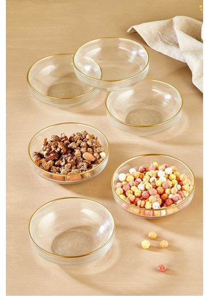 Turuncu 6'lı Cam Kase Seti, Salata, Çorba, Çerez Için Ideal, Şık ve Kullanışlı. modelleri