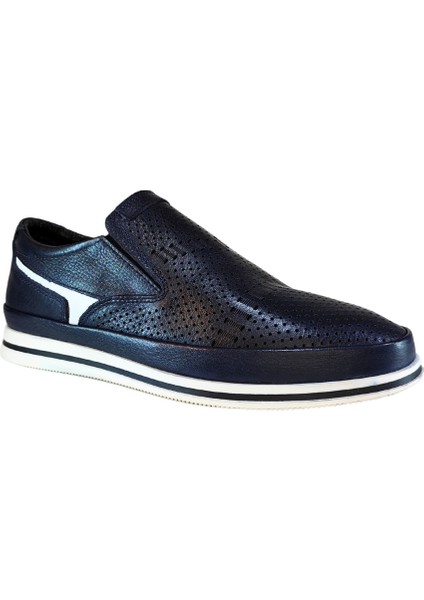 Erkek Hakiki Tabaka Deri Üstü Delikli Bağcıksız Sneakers Ayakkabı 25WM0304 fiyatları