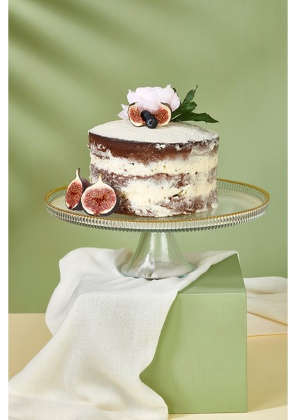 28 cm Beyaz Pasta ve Tatlı Sunum Standı, Şık ve Pratik Kullanım