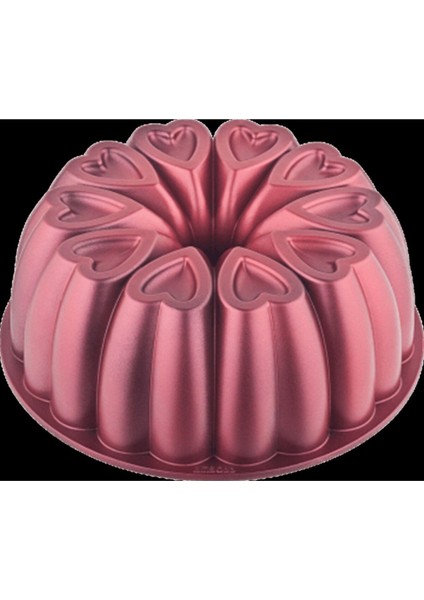 Kırmızı Döküm Kek Kalıbı, Sağlam ve Şık Tasarım, Mutfakta Güçlü Performans