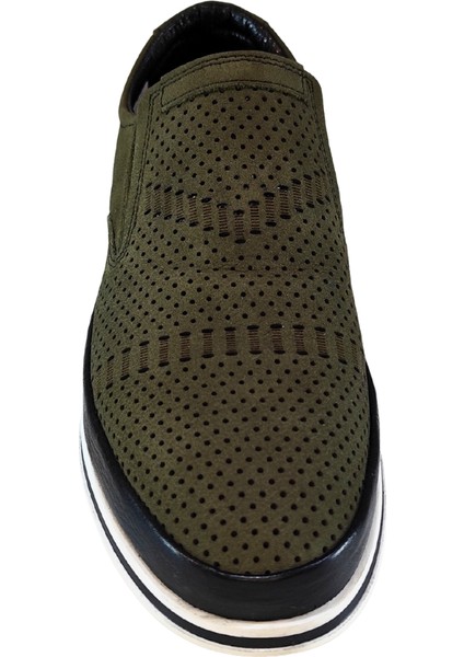 Erkek Hakiki Tabaka Deri Üstü Delikli Bağcıksız Sneakers Ayakkabı 25WM0304 modelleri