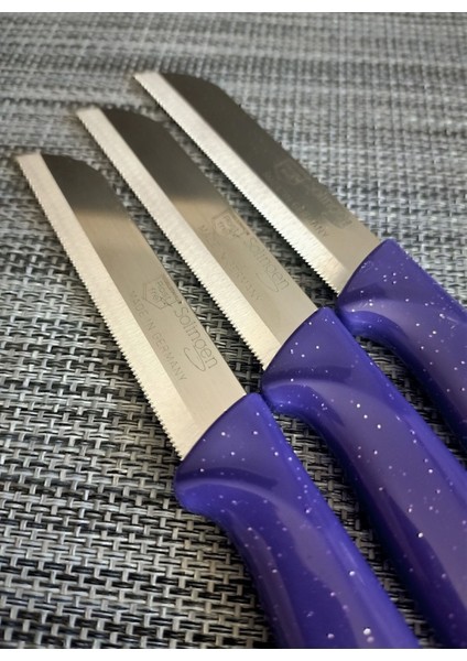 Parlak Mor Meyve Bıçakları Takımı 12'li, Şık ve Kullanışlı Mutfak Seti fiyatları