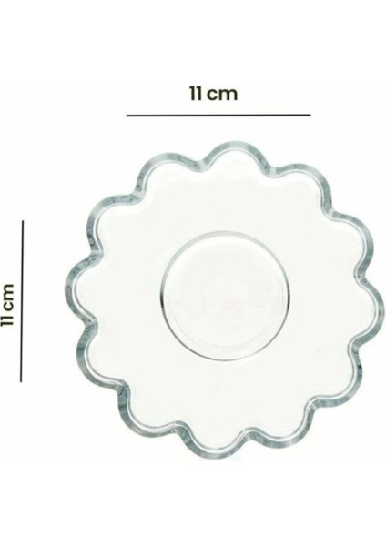 Papatya Çay Tabağı 11 cm 6'lı Beyaz, Şık ve Zarif Set fırsatları