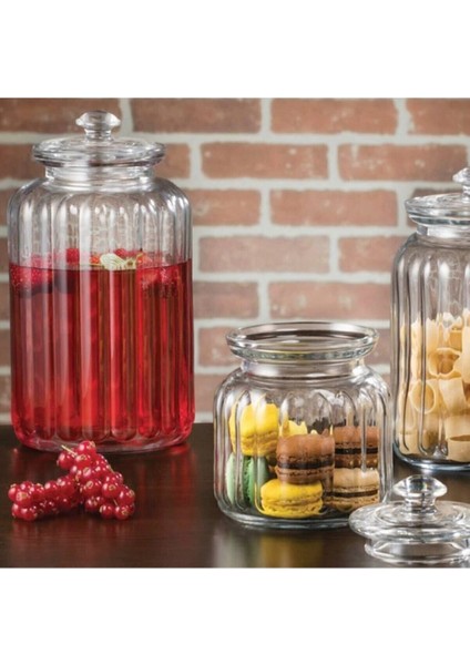 Turuncu Cam Kavanoz, 1500 Cc, Şık ve Kullanışlı Saklama Çözümü fırsatları