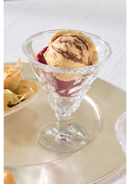 3'lü Cam Dondurmalık Seti, 215 Ml, Kahverengi fiyatları