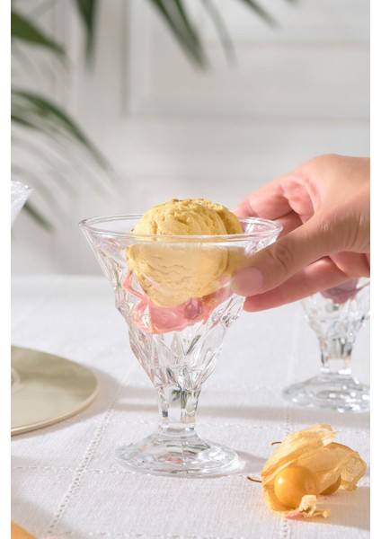 3'lü Cam Dondurmalık Seti, 215 Ml, Kahverengi modelleri