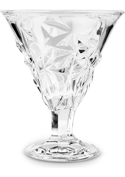 3'lü Cam Dondurmalık Seti, 215 Ml, Kahverengi