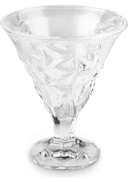 3'lü Cam Dondurmalık Seti, 215 Ml, Kahverengi