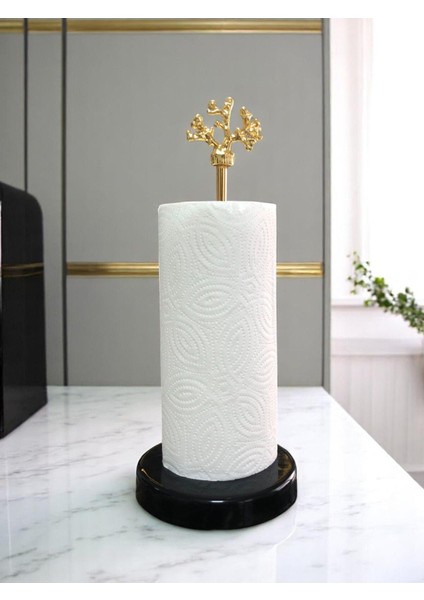 Şık Siyah Seramik Rulo Peçetelik Mutfak Aksesuarı fiyatları