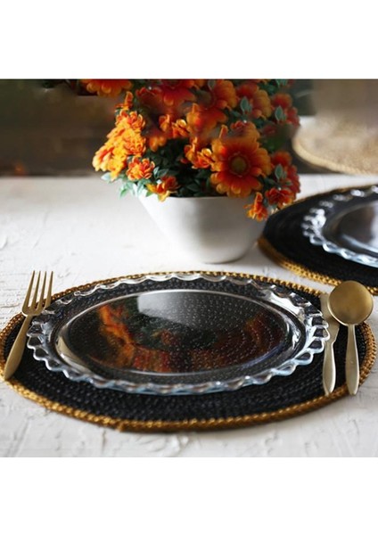 Beyaz 6'lı Patisserie Servis Tabağı Seti, Şık ve Kullanışlı Tasarım