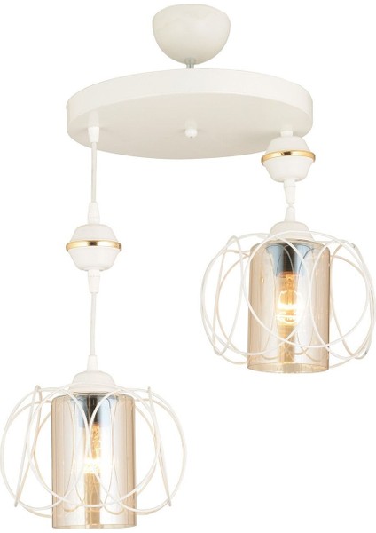 Beyaz Modern Iki Adet Aşağı Bakan Sarkıt Avize, Şık ve Zarif Aydınlatma Seçeneği fırsatları