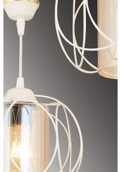 Beyaz Modern Iki Adet Aşağı Bakan Sarkıt Avize, Şık ve Zarif Aydınlatma Seçeneği indirimleri