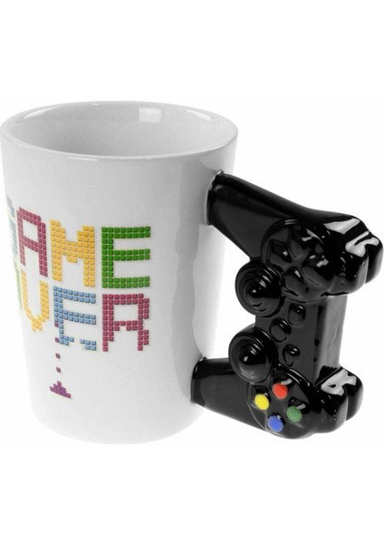 Renkli Joystick Tasarımlı Seramik Kupa Bardak, Eğlenceli ve Şık Hediye Seçeneği